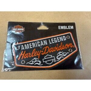 Officially Licensed Harley-Davidson "American Legend" Embroidered Sew-On Patch
